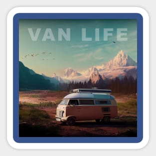 Van Life Camper RV Outdoors in Nature Sticker